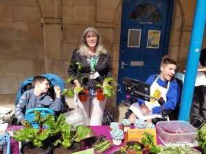 Mayors' delight as Young Marketeers Harvest Day Sale Raises £275 for The Long Table