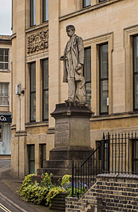 Statue of George Holloway on Rowcroft